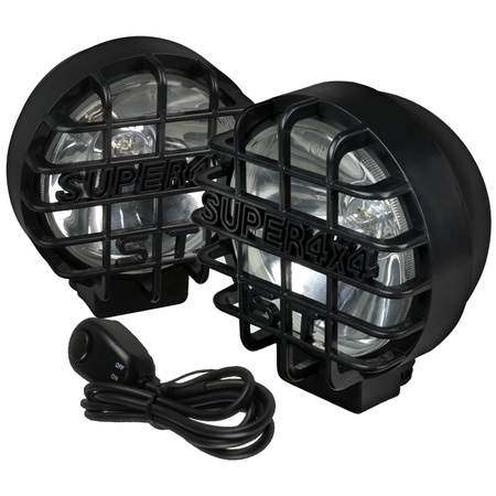 Spec-D Tuning 6.5 Inches Round Work Lamp Black Mesh LF-6022CRNDBKX2